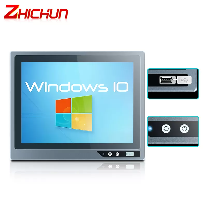 ZHICHUN 15.6 Inch J Styles Front USB Industrial Touch Monitor