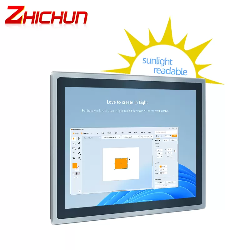 ZHICHUN 15 Inch Sunlight Readable Outdoor Industrial Computer