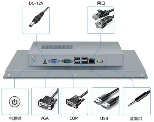 13.3 inch panel mount vesa industrial pc