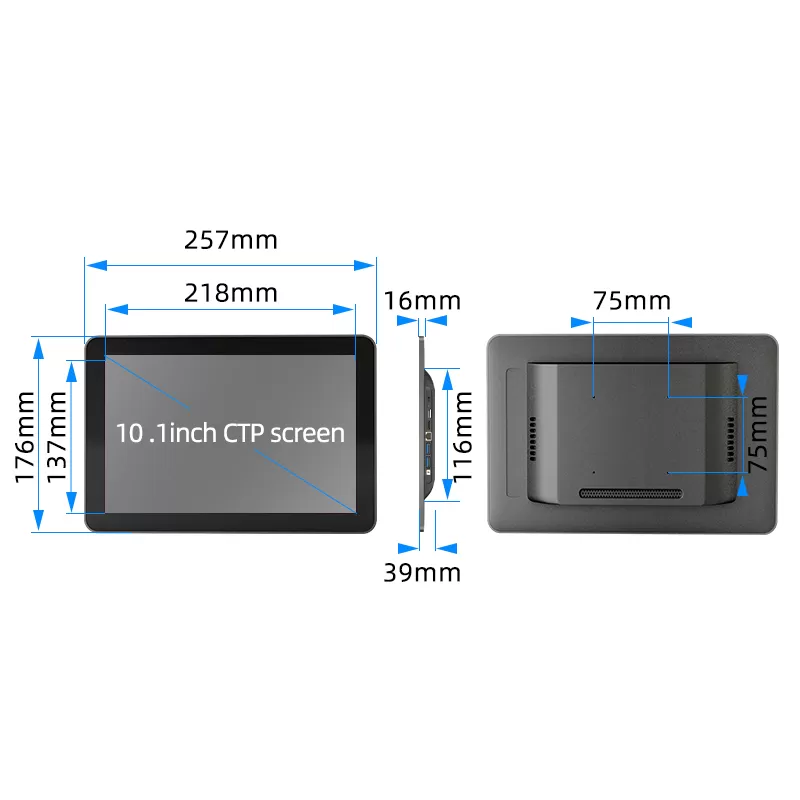 Zhichun cheap X android industrial computer 15.6 inch