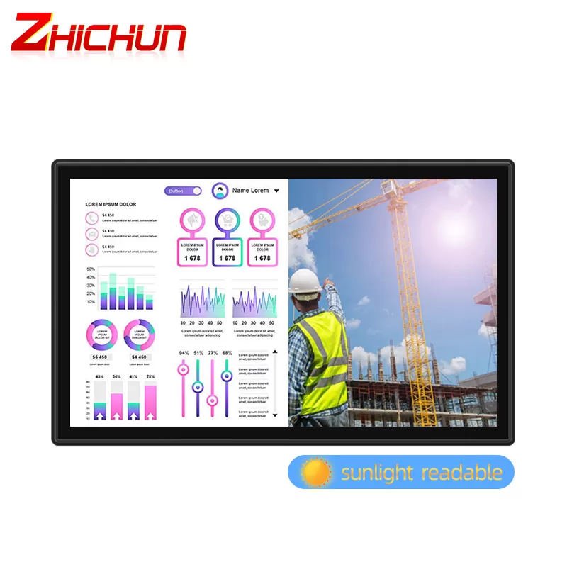 sunlight readable panel monitor